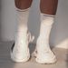 4 Pairs Men Professional Basketball Mid Tube Thick Towel Bottom Breathable Athletic Sports Socks Cushioned White_vogvips.com
