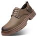 European Warm Series Men's 2025 Autumn Winter New Casual Sports British Style Cowhide Business Leather Low-top Work Martin Boots Trendy Shoes_vogvips.com