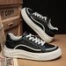 Men's Low-Top Sneakers Fashion Casual Breathable Lace-Up Shoes With PU Leather & EVA Cushion For Youth Daily Wear_vogvips.com
