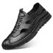 Genuine For Men 2026 New Model Men's Casual Beach Shoes Hollow Leather Sandals Breathable Closed-toe Cross-border Clogs_vogvips.com