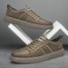Men's Large Size Small Leather Shoes Sewing Thread Comortable And Breathable Two-layer Cowhide Sot Sole Comortable Board Shoes Leather Surace_vogvips.com