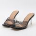 MS Elegant Transparent Crystal Stiletto Sandals For Women - Square Toe, PVC Upper, Rubber Sole, Available In Black/Gold/Silver (Sizes 36-42)_vogvips.com