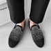 Suitable For All Seasons Trendy Brand CL Style Slip-On Loafers Beanie Hot Rhinestone Driving Men's Shoes 510-1_vogvips.com