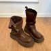 Wow~ Thick-soled Maillard Mid-tube Short Boots For Women's Autumn And Winter New Retro British Style Slimming And Heightening Brown Martin Boots_vogvips.com