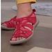 New Women's Shoes Roman Wedge Sandals Round Toe Velcro One Line Plus Size Beach Pure_vogvips.com