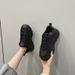 Super Popular Black Dad Sneakers For Women 2023 Spring And Autumn New Style Platform Casual Thick Sole Sports Running_vogvips.com
