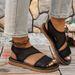 Summer Hollowed out Mesh Casual Sandals for Women plus Size European And American Style Beach Sandals_vogvips.com