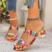 Candy Color High Slippers Summer New Thick Heel Rhinestone Colorful Sequin Women's Sandals Cool Comfortable_vogvips.com