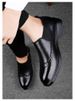 Crocodile Pattern Leather Shoes Men's Carved Men's Shoes Wind Casual Lang Wedding Shoes_vogvips.com