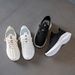 Flying Woven Women's Shoes Student Sports Running Casual Shoes Breathable Height-increasing Shoes_vogvips.com