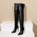 34-43 Plus Size Fashion Thin Super High Heel Over-the-Knee Stretch Boots X398_vogvips.com
