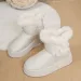 2025 Free Shipping Designer Winter New Snow Cotton Boots For Women, Bottom Butterfly Knot, Casual Thick Veet, Warm And_vogvips.com