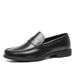 Euro Step Professional Slip-On Leather Elegant Gentleman Loafers Men's Handmade Simple First Layer Cowhide Shoes_vogvips.com