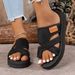 Women’s Shoes Summer New Large Size Women's Flat Toe SandalsStyle Comfortable Breathable Beach Sandals_vogvips.com