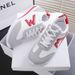 New 2024 Women Casual Walking Shoes Summer Flat Lace Up Leather High Quality Fashion Flat-Bottomed Female Gump Sneakers_vogvips.com