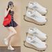 Daddy Shoes Female Student Sports Thick-soled Heightening Shoes Casual Mesh Breathable_vogvips.com