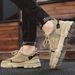 New Spring Wear Resistant Work Clothes Lightweight Black Board Sports, Leisure, Breathable Men's Non Slip Outdoor Shoes_vogvips.com