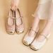 Small Fragrance Sequin Mary Jane Single Shoe Women's Shoes 2025 New Spring Summer Flat French Temperament Gentle Shoes Shallow Mouth_vogvips.com