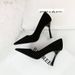 Elegant Slimming High Heels For Women - Pointed Toe Suede Dress Pumps With Stiletto Heel For Evening Parties & Special Occasions (Sizes 34-43, Black)_vogvips.com