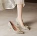 Xiuhe Women's Wedding Shoes - Elegant And Sophisticated French-style Thin Heels Chinese-style Bridal Shoes - Red High Heels_vogvips.com