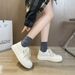 Spring New White Women's Linen Board Shoes, Korean Version, Casual And Versatile, Thick Soled, Low Cut, Lightweight_vogvips.com