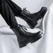 European Warm Series Men's Martin British Style High Top Winter Plush Mid-Top Leather Shoes Black Work Cotton Short Boots_vogvips.com