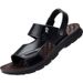 Sandals Men's Casual Top Layer Cowhide Beach Shoes Summer New Comfortable Dual-use Sandals Leather Versatile Outdoor_vogvips.com