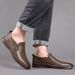 Genuine Loafers Summer Breathable Hollow Out Slip-On Casual Leather Shoes For Men_vogvips.com