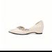 Da Yao Women's Rhinestone Pointed Toe Shoes Wheat Ear Series Side Cutout Inner Wedge Heel Low Mouth Summer Size 26 Women's Ballet Flats_vogvips.com