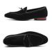 Men's Casual Shoes With Bowknot Genuine Suede Leather Trendy Party Wedding Loafers Flats Mens Driving Moccasins EUR Sizes 38-48_vogvips.com