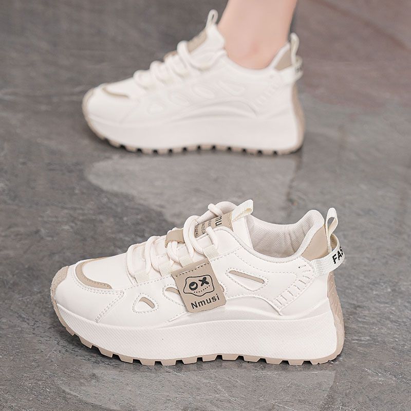 Autumn Casual Height-Increasing Thick-Soled Dad Shoes, Korean Version Versatile Student Sneakers, Small Single Shoes For_vogvips.com
