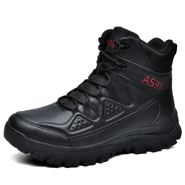 Men's Outdoor Work Boots Battlefield Training Boots High Top Lace Up Hiking Country Sports Tactical Boots Desert Boots Vacation Walking Shoes_vogvips.com