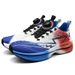 Athletic Shoes Full Palm Carbon Plate Racing Shock Absorbing Running Shoes Men's And Women's Couples Rotating Buckle Youth Student Sports Shoes_vogvips.com