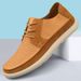 Spring Summer Man Leisure Walk Male Casual Leather Shoes Breathable Sneakers Lace-Up Men Tenis Masculino Loafers Flats_vogvips.com