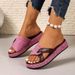 plus Size Platform Slippers for Women Outdoor Wear round Toe Perforated Sole Slingback Design Comfortable Ladies Slippers_vogvips.com