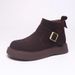2026 Square Buckle Thick Sole Popular Martin For Women Autumn Winter New Fashion Versatile Comfortable Casual Warm Short_vogvips.com