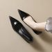 Pointed High Heels Stiletto French Temperament Commuter Work Shoes Light Mouth Nude Single Shoes Women_vogvips.com