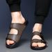 Handmade Men's Breathable Sandals Summer 2025 Non-Slip Beach Slippers Lightweight Outdoor Casual Shoes With Adjustable_vogvips.com