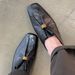 Vintage Old Money Style Pleated Loafers For Women 2026 New Spring British Small Leather Versatile Thick Heel Commuting_vogvips.com