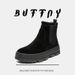 Couple Casual Chelsea Boots Thick-soled Height Increasing Tooling Boots Sleeve Martin Boots_vogvips.com