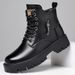 European Warm Series Trendy Brand Cowhide Martin Boots For Men, High-top British Style Mid-top Leather Shoes, Men's Boots, Winter Thick-soled_vogvips.com