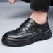 Wide-fit Leather For Men, Spring New Men's Sho, Breathable, Trendy, Versatile, Thick-soled, Busins Formal Casual_vogvips.com