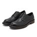 Euro Step 2025 Spring And Autumn New British Busins Formal Leather For Men Breathable Thick-Soled Derby Simple Black Wedding_vogvips.com