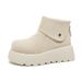 thick-soled Snow Boots Women's Velvet Thickened Thermal Cotton Shoes Heighten Small Martin Boots_vogvips.com