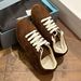 2025 New Genuine Leather Cowhide German Training Round Toe Versatile Lace-Up Casual Shoes Spring And Autumn Flat White_vogvips.com