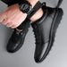 Spring 2025 New Trend Men's Genuine Leather Soft Sole Casual Sports Shoes Versatile Breathable Travel White Sneakers_vogvips.com