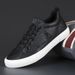 Suitable For All Seasons 2024 Spring New Low-top Casual Leather Lazy Slip-on Elastic Band Embroidered Versatile Korean Style Men's Shoes_vogvips.com