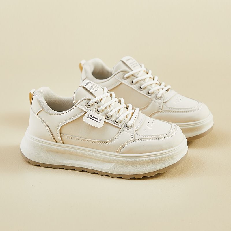 Little White Shoes Female Students Thick-soled Heightening Shoes Sports Board Shoes Casual Street Shoes_vogvips.com