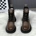 Wool Snow Boots Fur Integrated Short Boots Martin Boots Women's Winter Warm Thickened-soled Non-slip Cotton Shoes_vogvips.com
