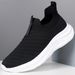 Middle-aged And Elderly Walking Lightweight Breathable Comfortable Versatile Mesh Casual Men's Slip-on Sports Women's_vogvips.com